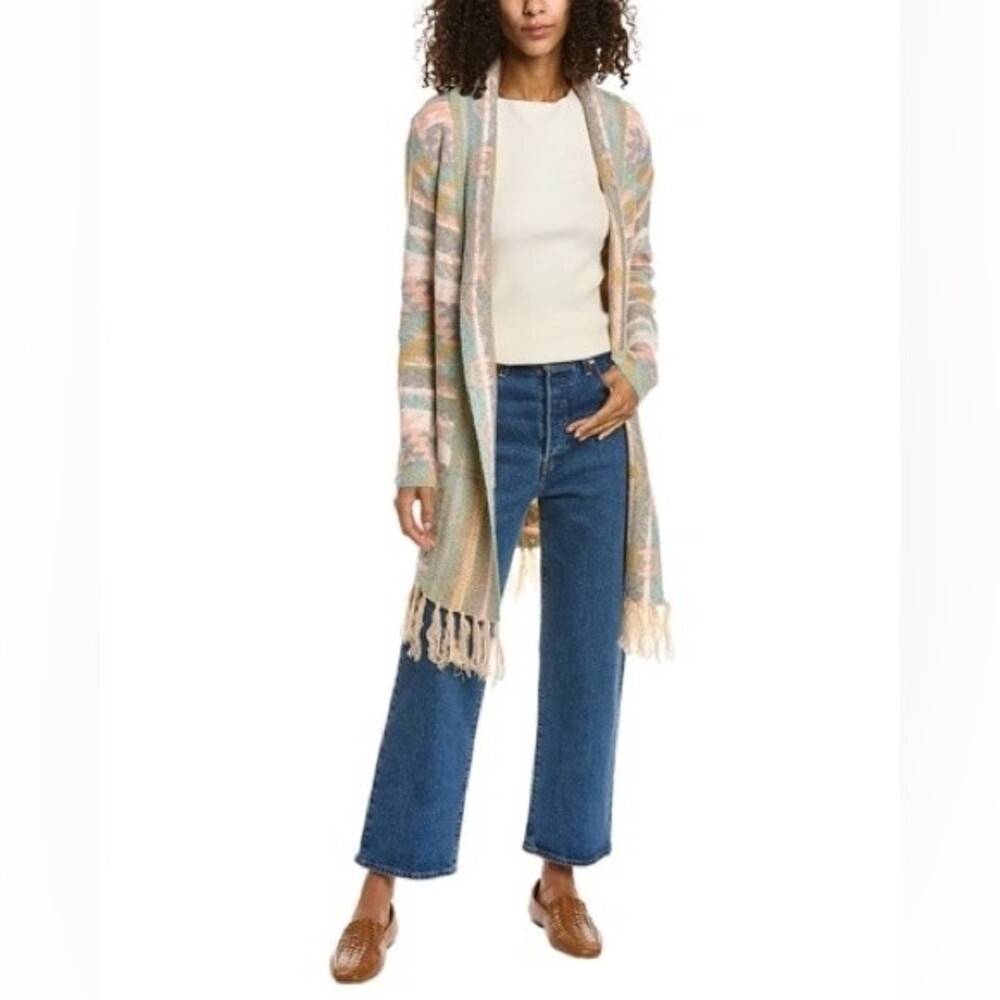 Aztec Bohemian Cardigan with tassel detail - Oversized Boho Sweater- Sm/Md - NWT